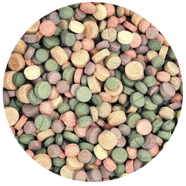 Futter-Tabletten-Probe